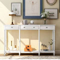 58x22 White Console Table K759