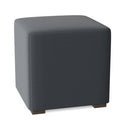 Gray Square Cube Ottoman L49179