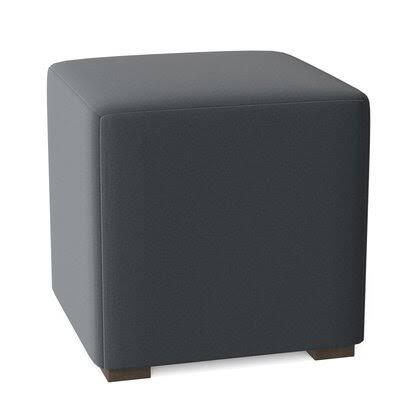Gray Square Cube Ottoman L49179