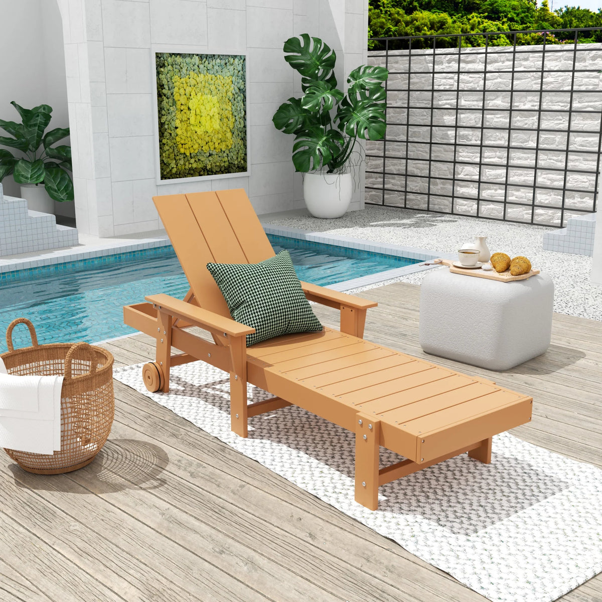 Poly Reclining Chaise Lounge S648857