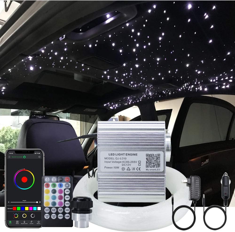 10W RGBW Fiber Optic Lights Kit with 200pcs 9.8ft Cable O527032