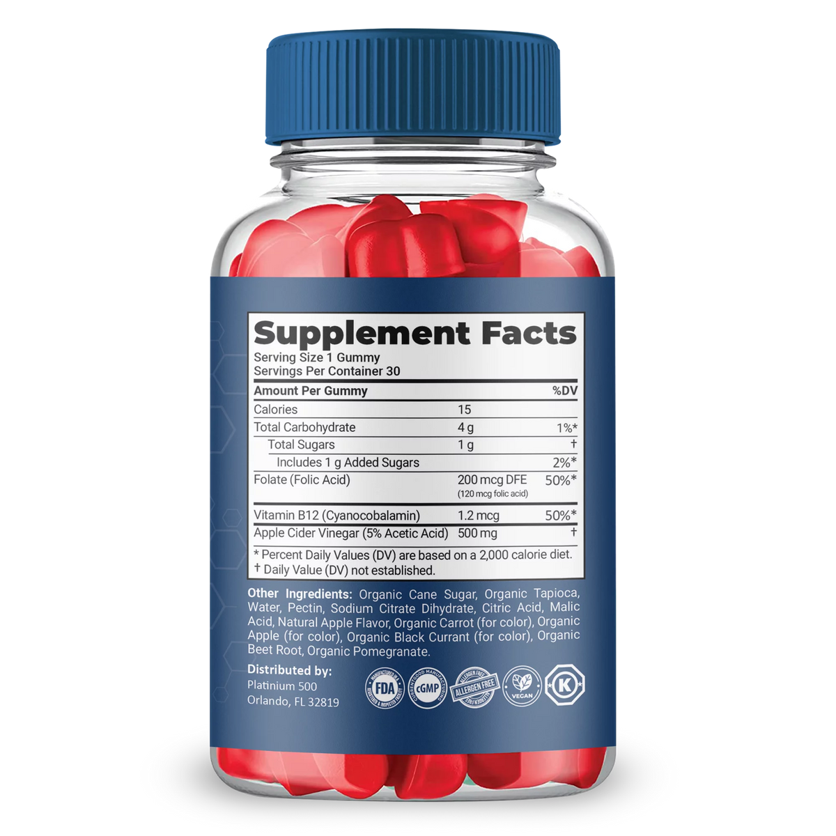 Keto ACV Gummies Dietary Supplement (2 Bottles) X267049