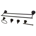 5 Piece Oil Rubbed Bronze Bathroom Accessory Set Q92373