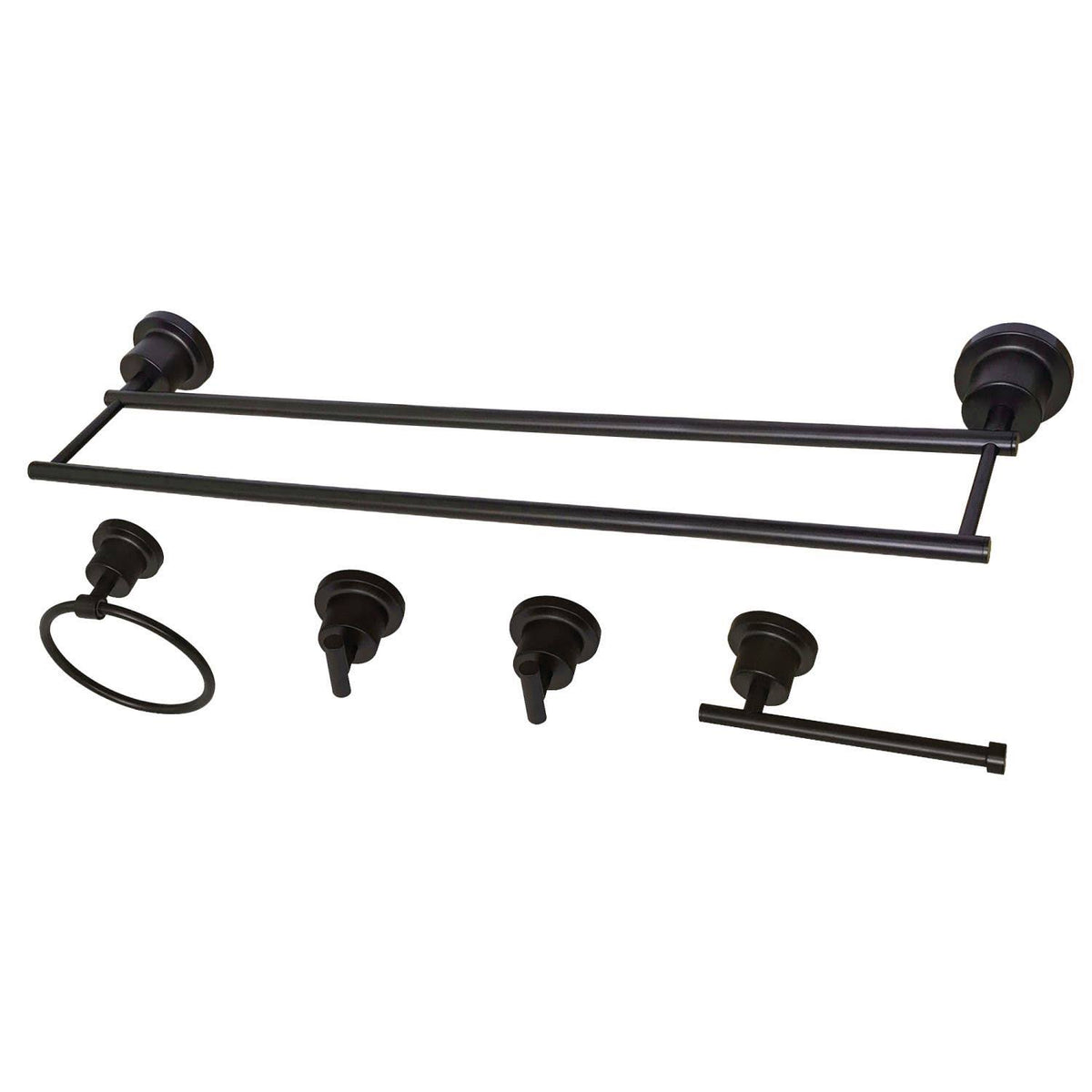 5 Piece Oil Rubbed Bronze Bathroom Accessory Set Q92373