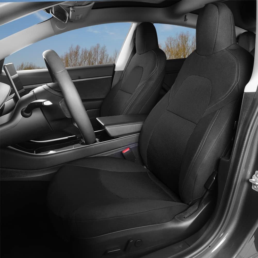 Car Seat Covers 2PCS Red and Black D753