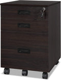 3 Drawer Mobile File Cabinet with Lock and Wheels G430