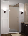Frosted Glass Stainless Steel Frameless Hinged Shower Door P757