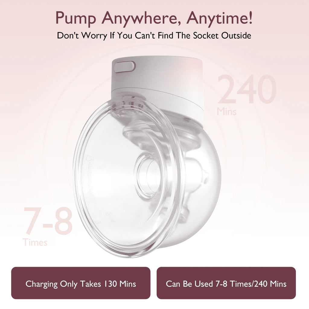Hands Free Wearable Electric Breast Pump 24mm 2 Pack I7727