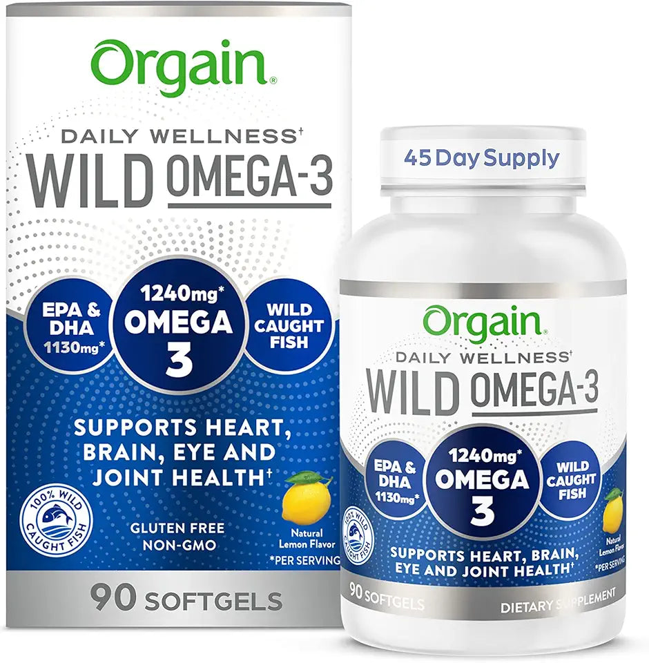 Fish Oil Omega 3 Softgels 1240mg EPA DHA 90 Softgels J8225