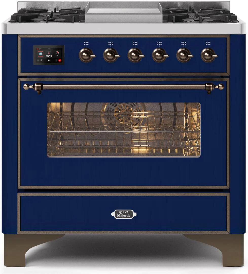 Blue Dual Fuel Propane Gas Range B805365