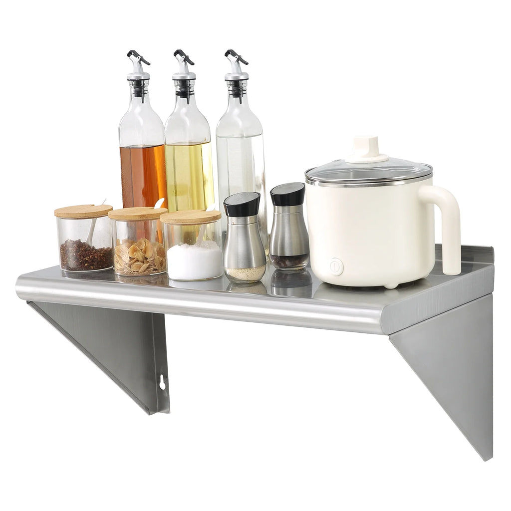 Stainless Steel 24" x 12" Wall Mounted Shelf Z475