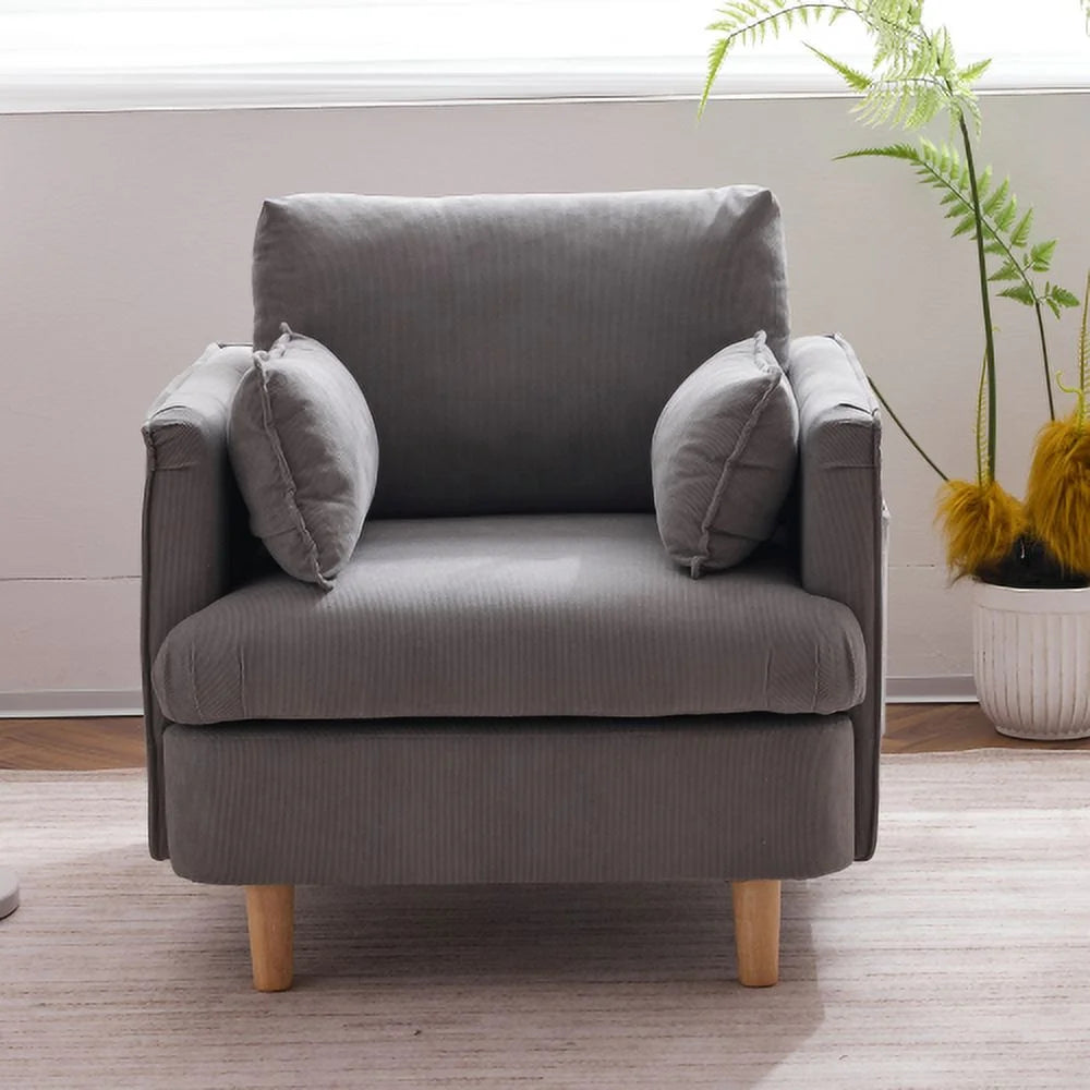 Upholstered Armchair with 2 Pillow O70992