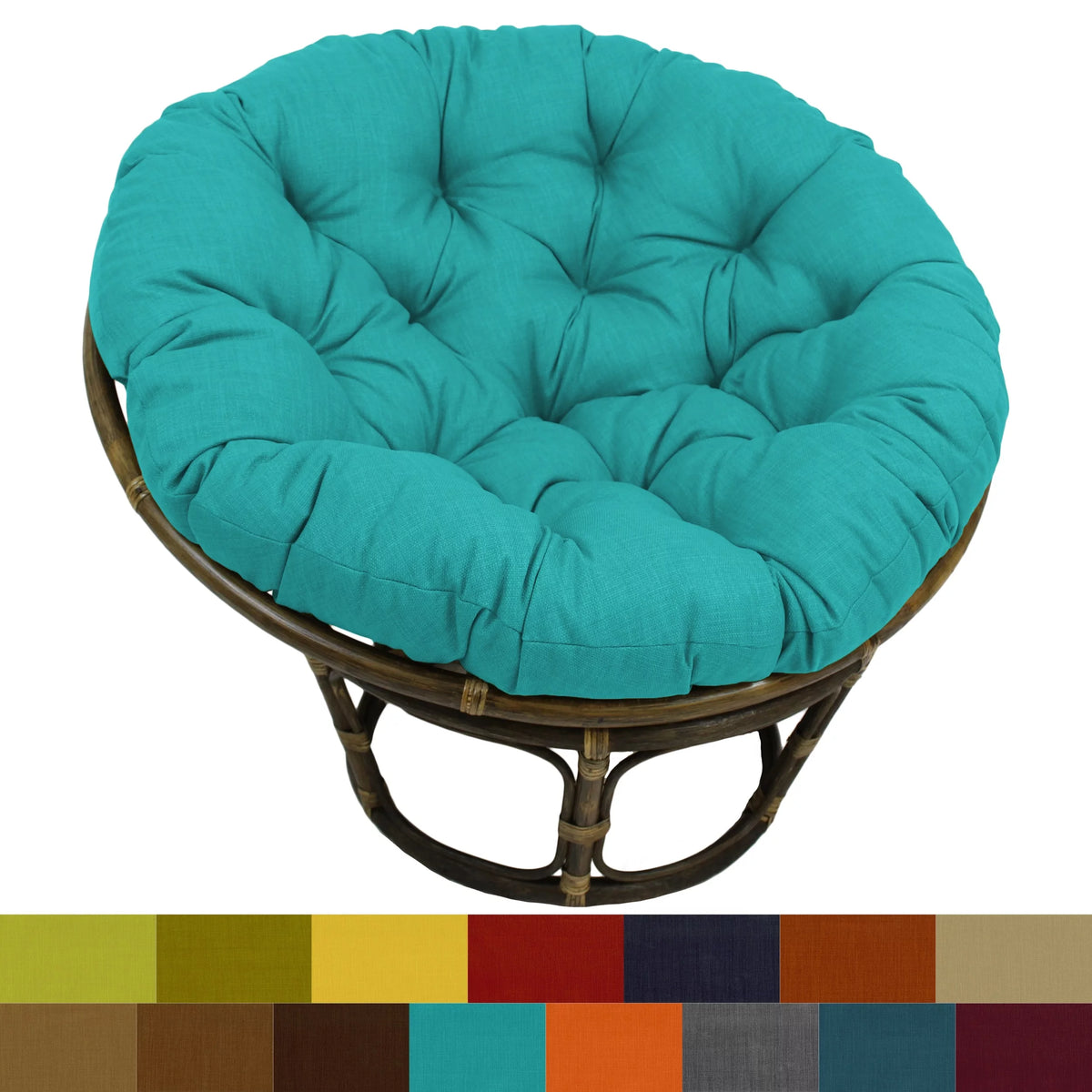 42-inch Rattan Papasan Chair with All-Weather Cushion J14610