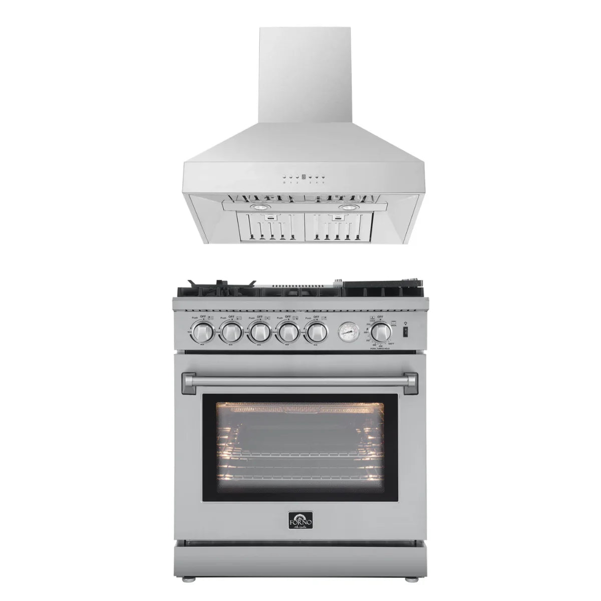 30 Gas Range and Range Hood Appliance Package C7719