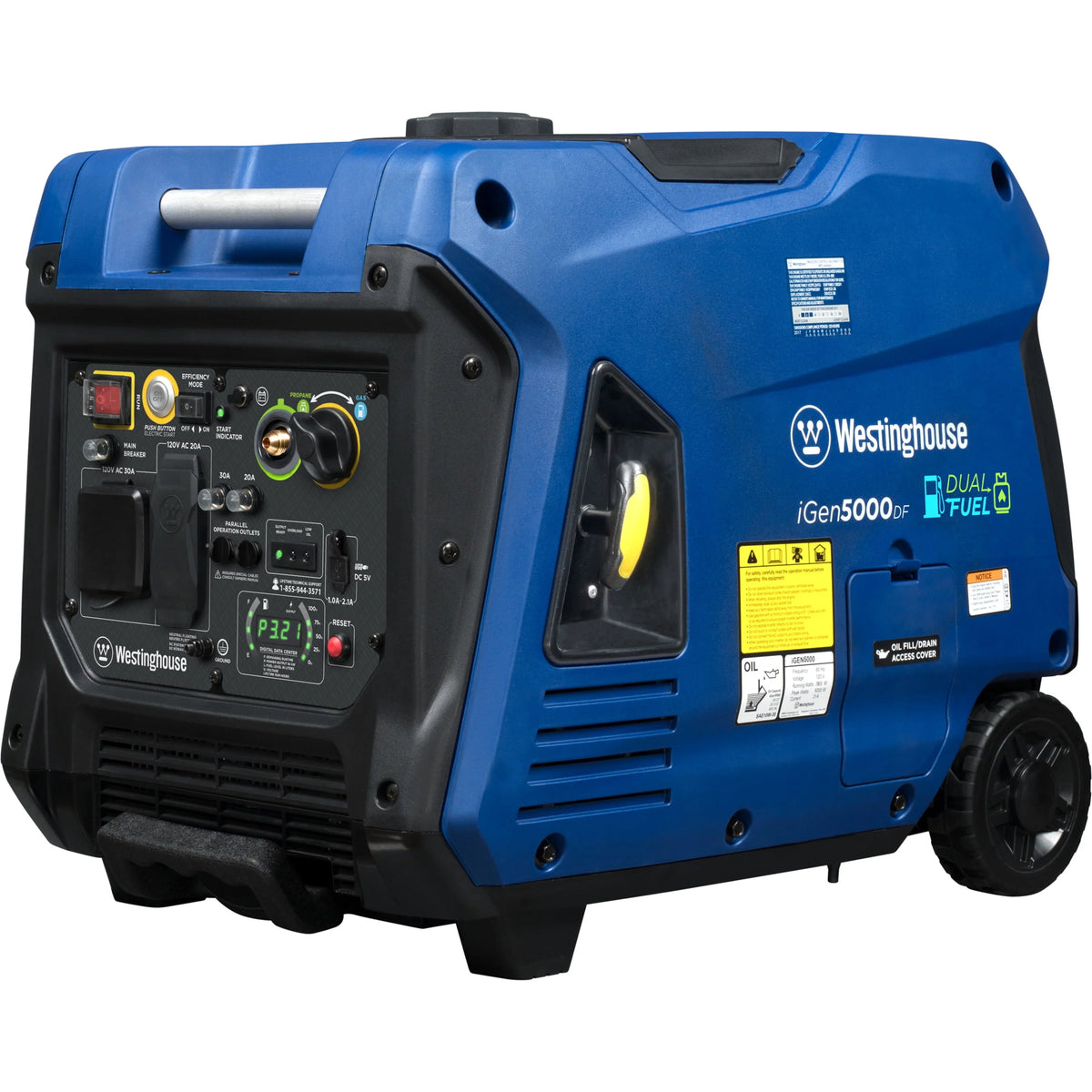 5000 Peak Watt Dual Fuel Portable Inverter Generator K5852