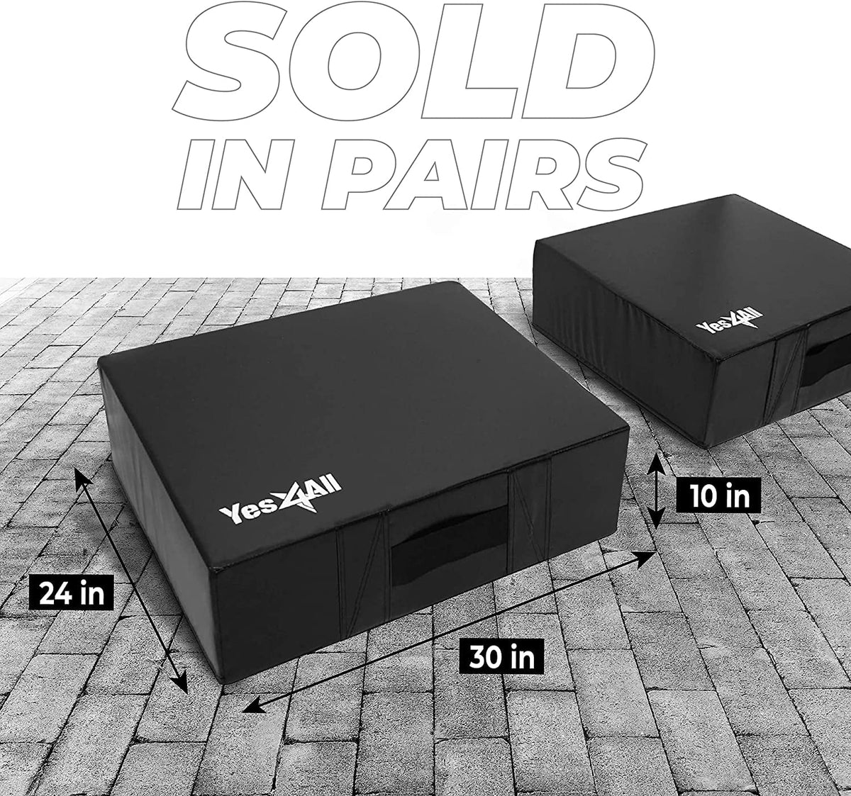 Black Weightlifting Drop Pads Pair P78665