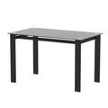 Black Tempered Glass Dining Table G14588