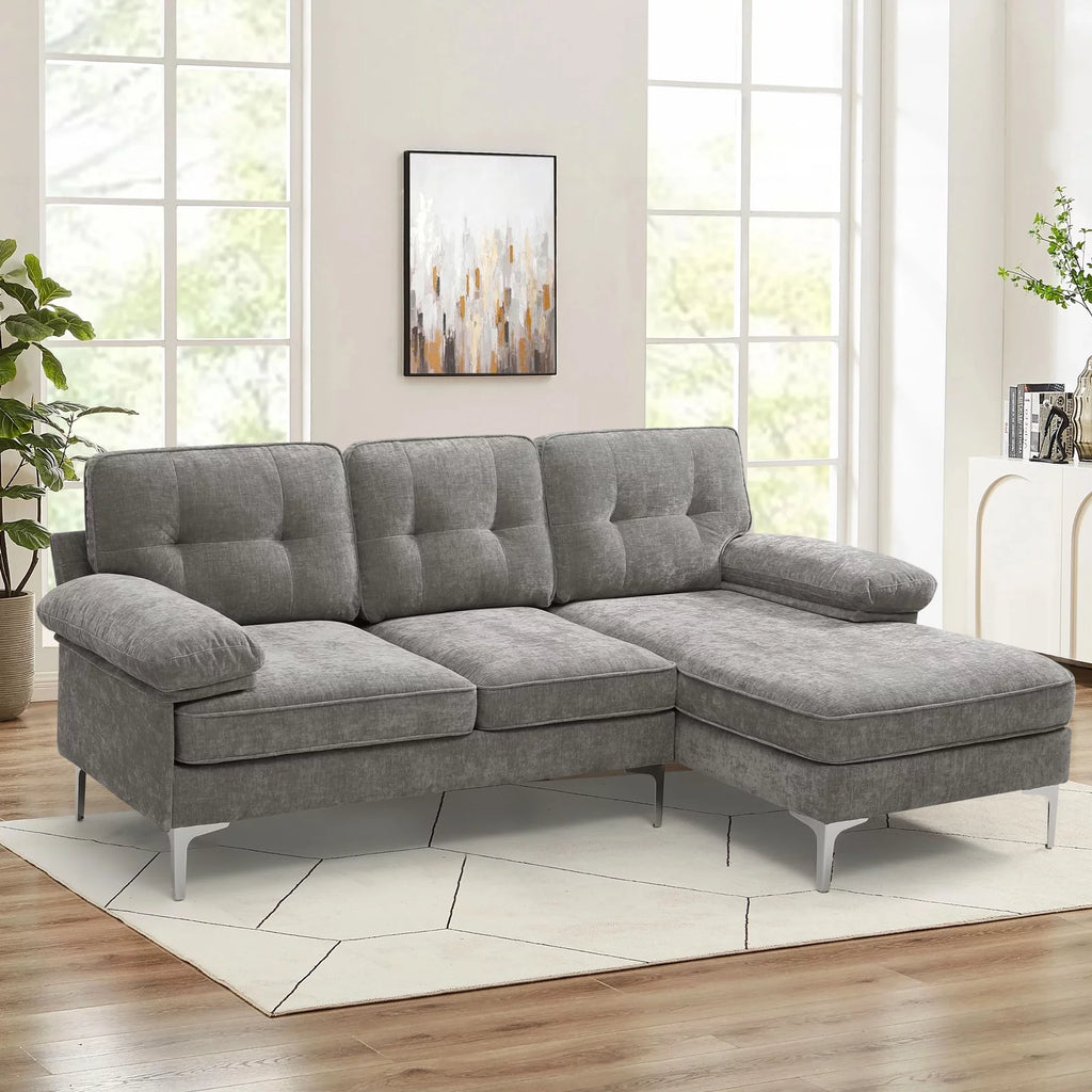 3-Piece Modular Sectional L-Shaped Sofa W84247