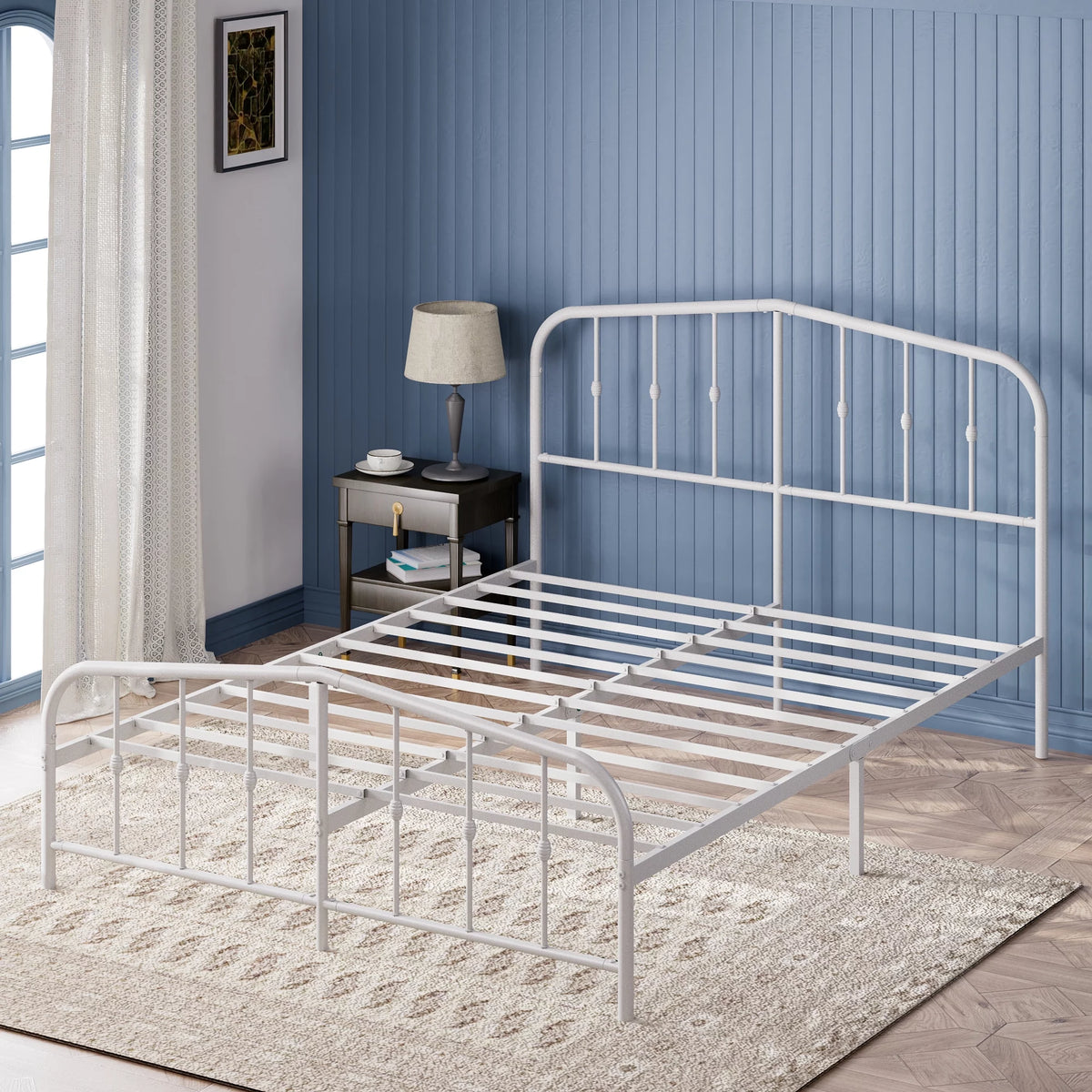 White King Metal Platform Bed Frame S186