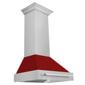 30 Inch Stainless Steel Range Hood with Red Gloss Shell U1589