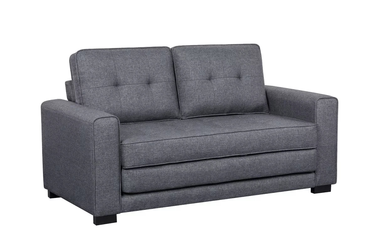 Convertible Sleeper Loveseat Dark Gray G618