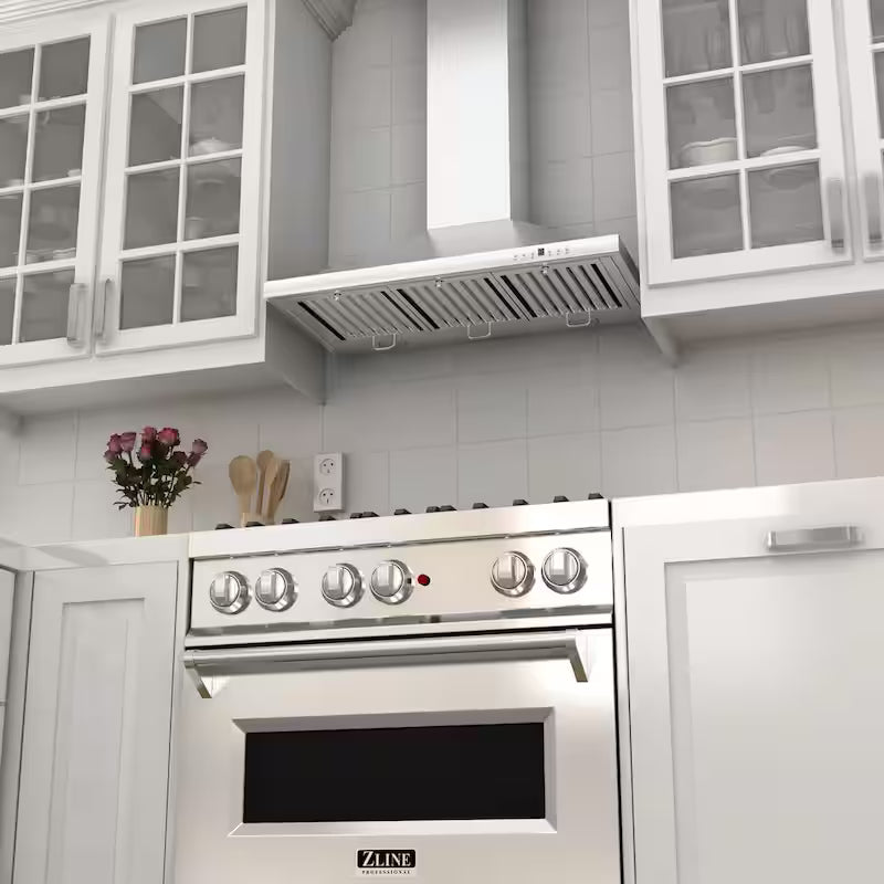 36 in. 400 CFM Convertible Wall Mount Range Hood in Stainless Steel O3917