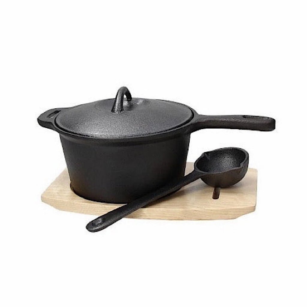 Cast Iron Casserole 18cm with Wood Base K649860