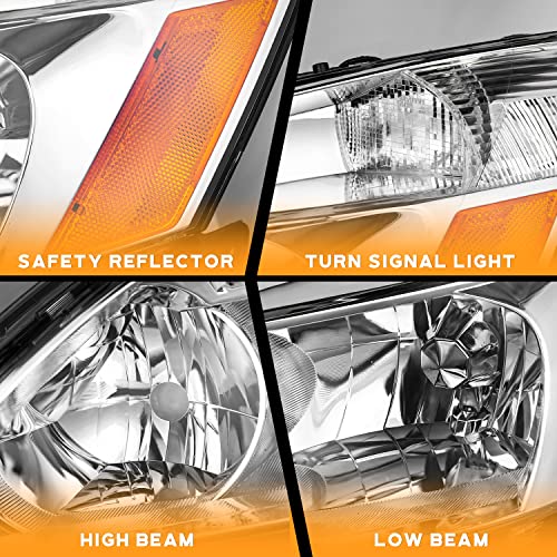 Black LED Headlight Assembly with Sequential Turn Signal W643