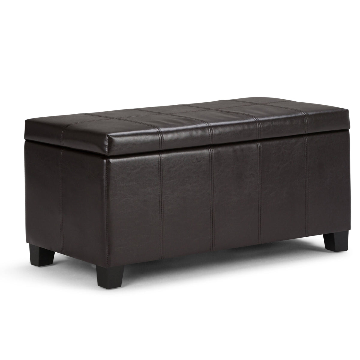 36 inch Slate Grey Storage Ottoman T455
