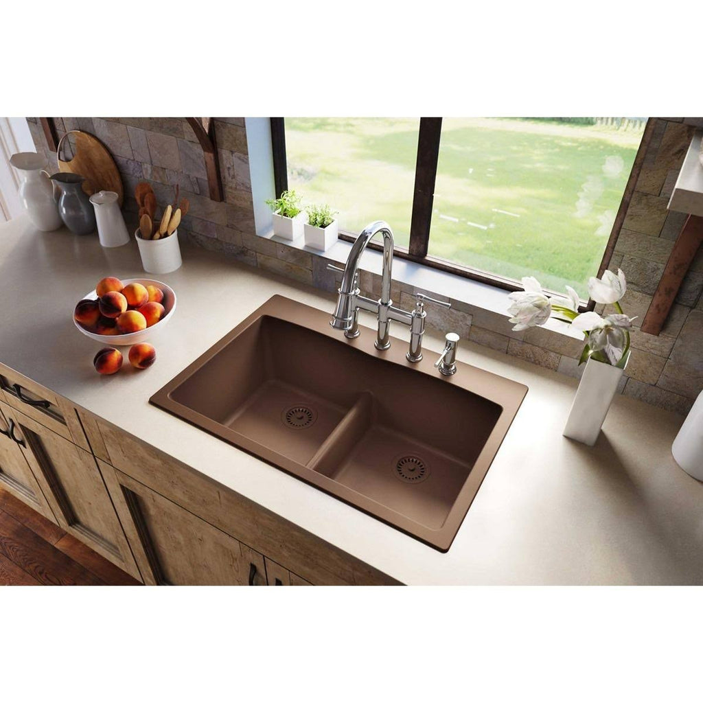 White Double Equal Bowl Kitchen Sink Z93236