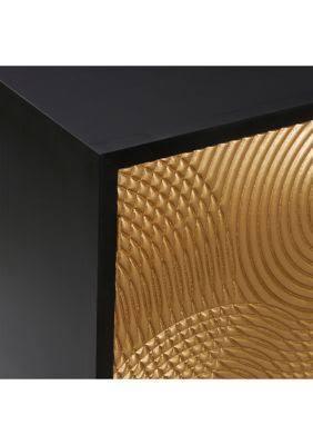 Bronze Contemporary Wood Cabinet I863