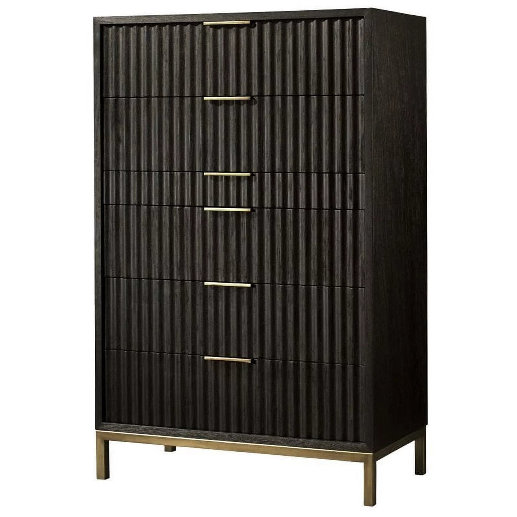 6 Drawer Mahogany Wood Chest X54353