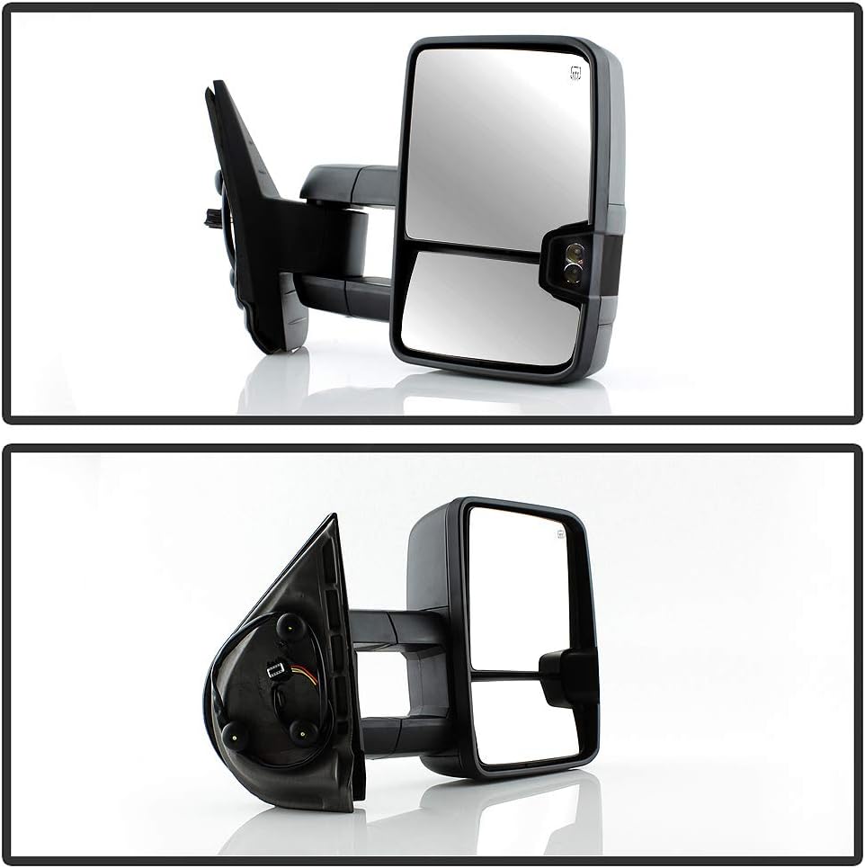 Telescoping Towing Power Heat Smoke LED Signal Side Mirrors Left+Right X65630