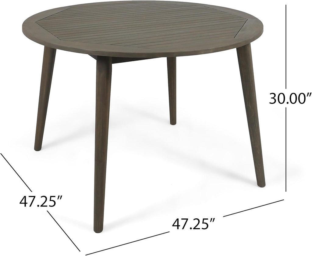 Acacia Wood Round Dining Table U612728
