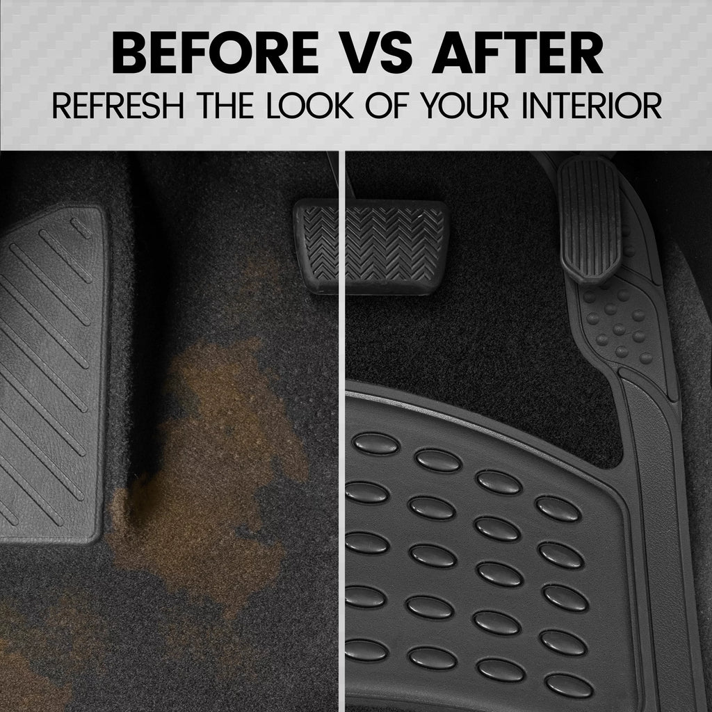 Universal Rubber & Carpet Floor Mats Set O4553