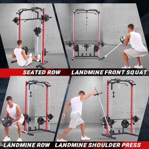 Smith Machine Squat Rack with LAT-Pull Down and Cable Crossover X729289