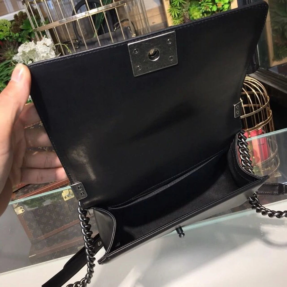 Black Shoulder And Crossbody Handbag W997