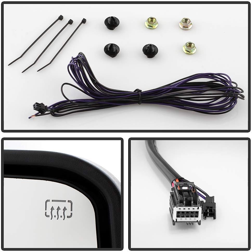 Telescoping Towing Power Heat Smoke LED Signal Side Mirrors Left+Right X65630