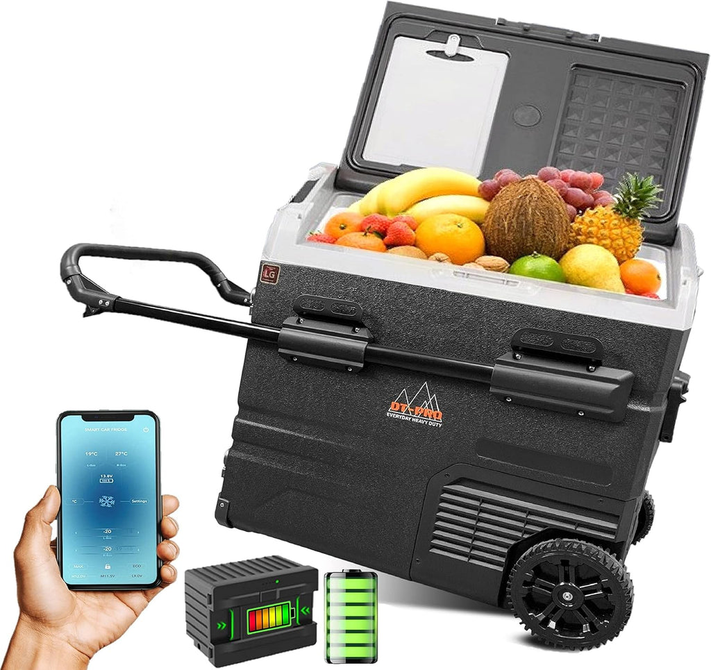 Battery Operated Portable Camping Fridge with Wheels F404810