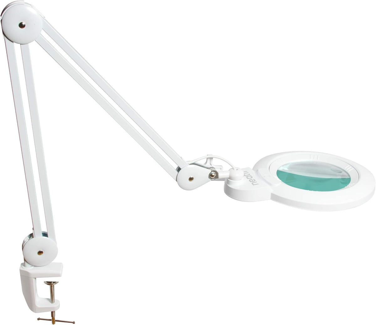 1,200 Lumens Super LED Magnifying Lamp with Clamp, 6 Inches Wide Lens, Black B7156