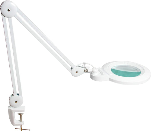 1,200 Lumens Super LED Magnifying Lamp with Clamp, 6 Inches Wide Lens, Black B7156
