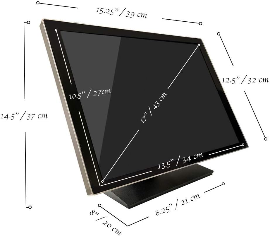 17 Inch LED Backlit Multi-Touch HDMI Monitor 4:3 Touchscreen W2422