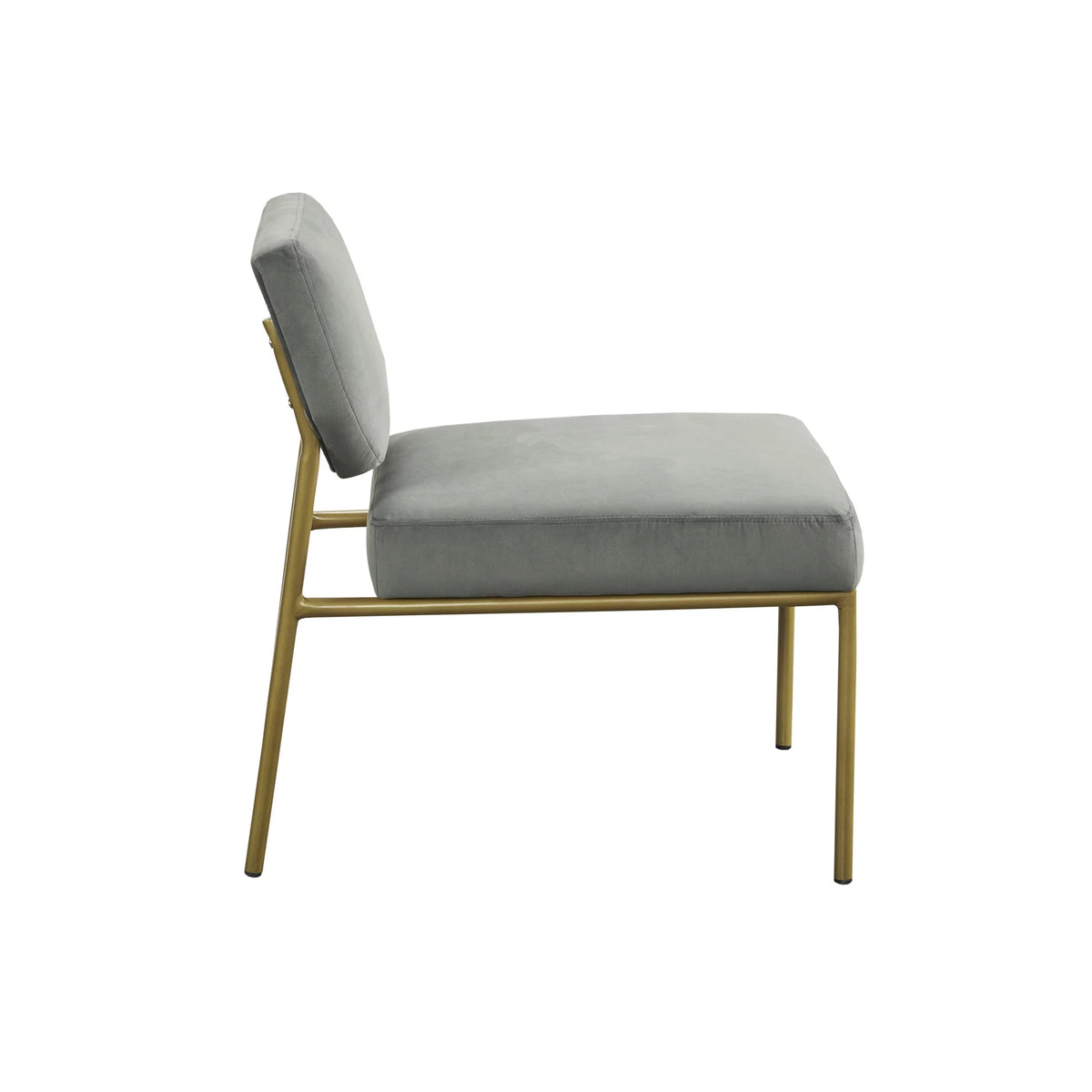Gray Metal Frame Accent Sofa Chair I9777
