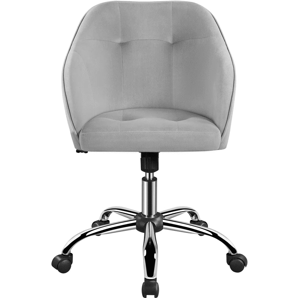 Pink Velvet Adjustable Swivel Office Chair U891