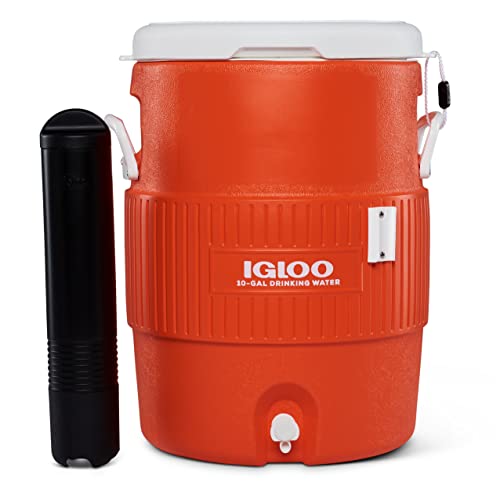 Portable Sports Cooler Water Beverage Dispenser with Flat Seat Lid M25088