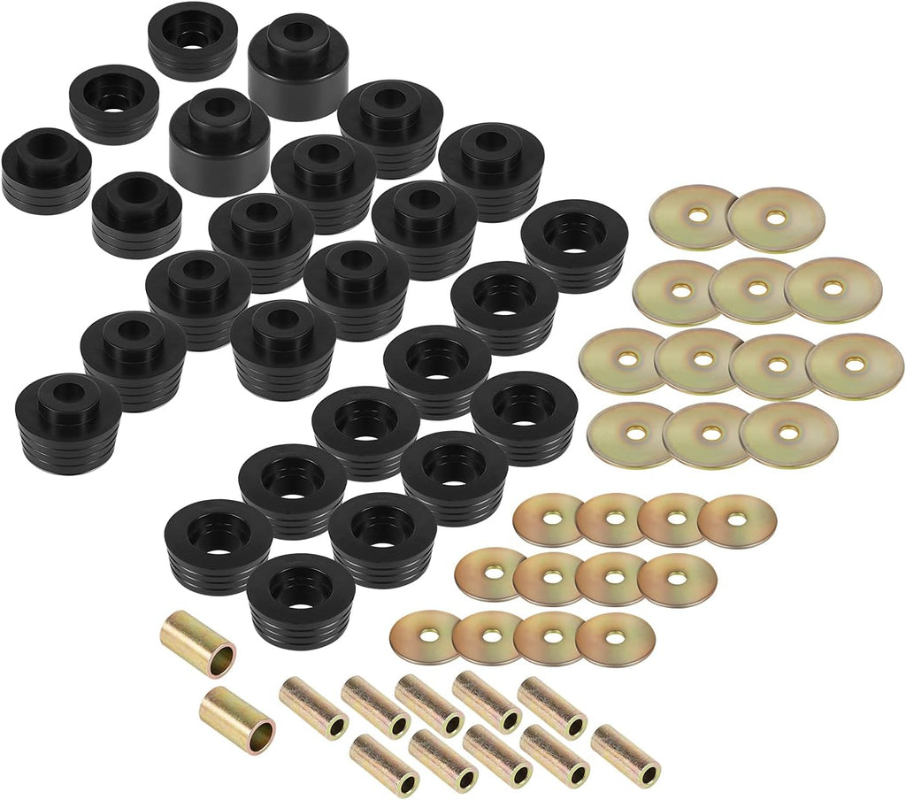 Black 62 Pcs Body Mount Bushing Kit V32261