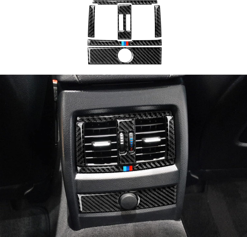 Carbon Fiber Gear Shift Panel Sticker Decal Pack of 2 P9473