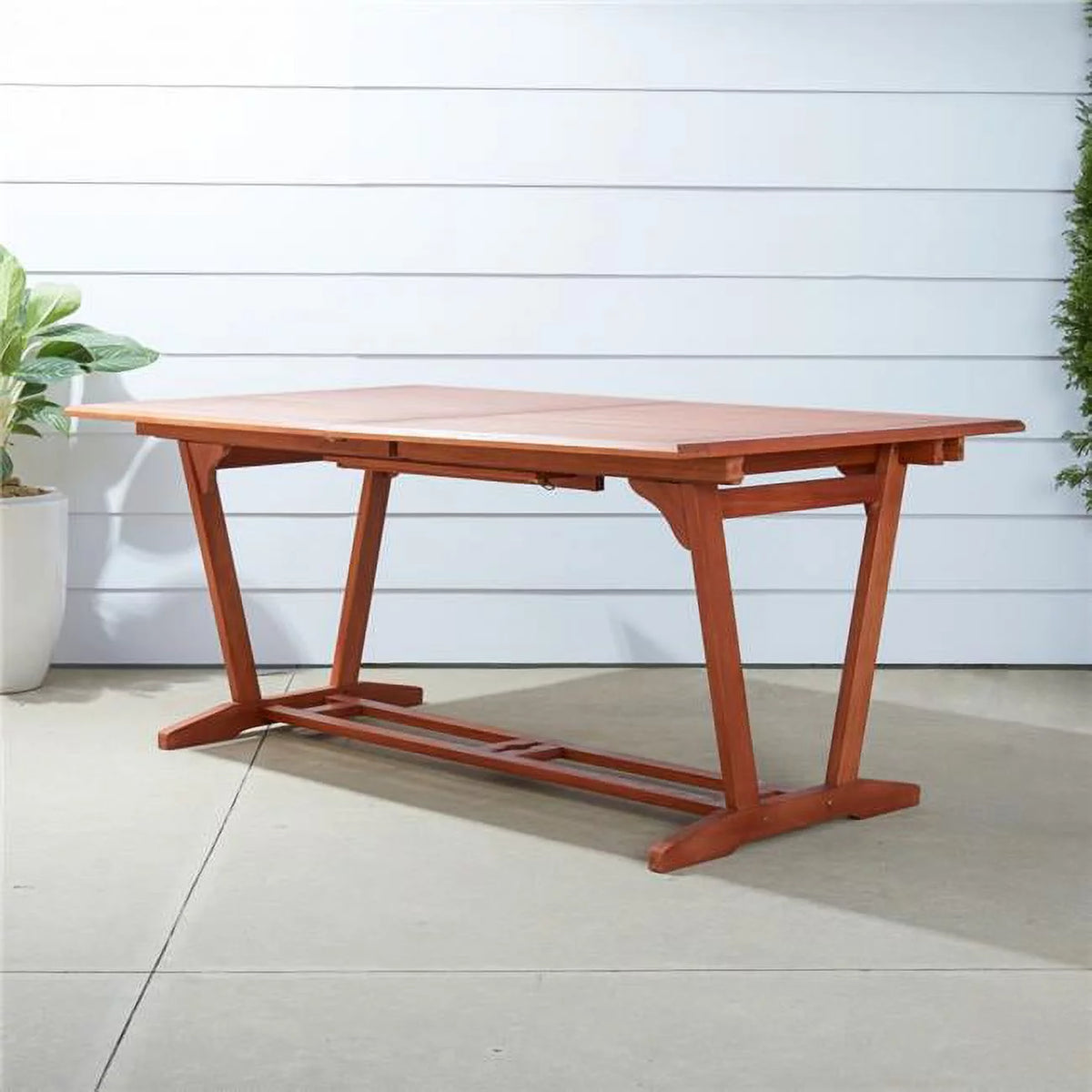 Sienna Brown Extendable Dining Table Z591455