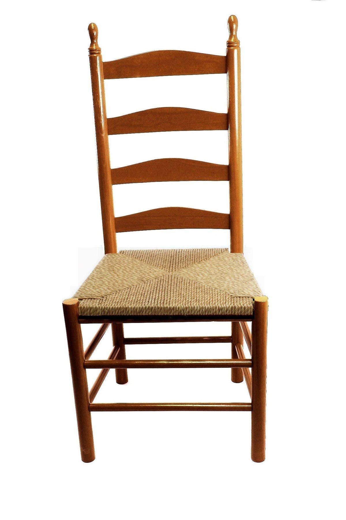 Medium Oak Wood Ladderback Dining Chair V455093