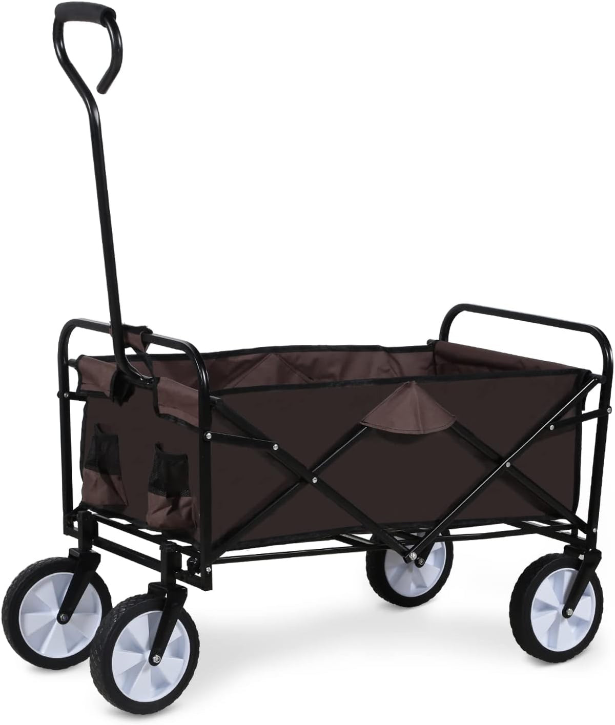 Heavy Duty Folding Portable Hand Cart with Canopy and 8'' Wheels W2994